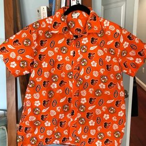 Baltimore Orioles themed Hawaiian shirts